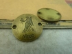 10 breloques , 23mm , bronze convergence vierge c3401 
