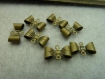 10 breloques , 7mm * 12mm , bronze, arcs, c5687 
