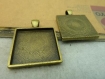 X5 , des bronzes antiques , des autocollants , 25mm * 25mm , base carrée , c4031 