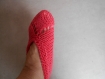 Chaussons femmes tricotes main 