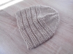 Bonnet tricote pour bebe taille naissance a 3 mois 