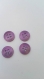 Petits boutons ronds en plastique couleur violet 