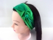 Bandeau cheveux rigide femme duo de vert 