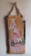 Série * chèvres habillées* : peinture sur bois - elle a mis sa robe rose..... 