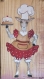 Série *chèvres habillées* : dame pâtissière peinte sur bois.......... 