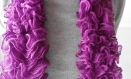 Echarpe à volants "flamenco" coloris violet 