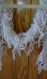 Echarpe en laine chamonix blanche écru 