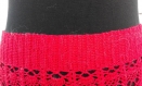 Jupe au crochet coloris rouge 100% coton 