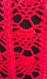 Jupe au crochet coloris rouge 100% coton 