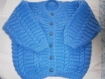 Gilet/cardigan bleu fille taille 4 ans 