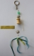 Kits pour réalisé une porte clés avec une bobine de fil en bois naturel.. 