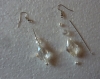 Kit création de boucles d'oreille perles losange acrylique transparente 