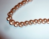 10 perles ronde de 8 mm en nacre transparente couleur rose 