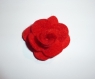 Lot de 2 roses en feutrine de couleur rouge 