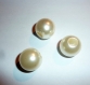 Lot de 3 grosses perles nacré ronde en acrylique 