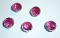 Lot de 5 belle perles ronde fuchsia plexyglass 