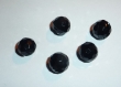 Lot de 5 perles ronde noire plexyglass 