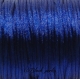 Fil de nylon satiné 2mm, queue de rat, bleu roi x5-2qr2 