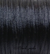 Fil de nylon satiné 2mm, queue de rat, noir x5-2qr3 