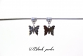 Perle style pandora, charm pendentif breloque papillon p62 