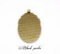 Pendentif support cabochon ovale 40x30mm x1- 376 
