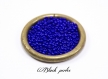 Perle de rocaille ronde 2,6mm, bleue roi, 4g - prr5 