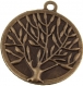 Collier couleur bronze avec pendentif rond + chaine motif les bonbecs ( 1337 ) - bonbon, gourmandise, gourmand 