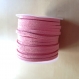 1 mètre de suédine 3 mm aspect daim rose bubble gum 