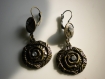 Boucles d'oreilles pendentifs bronze antiques