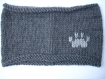 Bonnet bébé tricoté main motif souris de naissance à 2 ans 