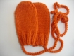 Bonnet bébé tricoté main tête d'animal : motif chien de la naissance à 2 ans 