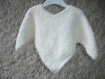 Bonnet bébé tricoté main : mouton de 1 mois à 2 ans 