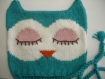 Bonnet pour bébé tricoté main 