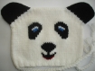 Bonnet pour bébé tricoté main panda de la taille naissance à 2 ans 