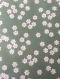 Lot de 5 pochettes fleurs blanches fond vert 15x11,5cm 
