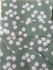 Lot de 5 pochettes fleurs blanches fond vert 15x11,5cm 