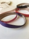4 bracelets en simili cuir 22 cm 4 couleurs 