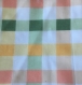 Coupon de tissu 18cmx18cm carreaux jaune vert orange 