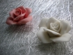 Roses en porcelaine froide deux couleurs x2 