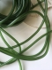 1 mètre de cordon creux caoutchouc vert olive diamètre 3mm 