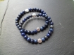 Duo de bracelets " bouddha " en lapis lazuli 