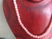 Collier style vintage de perles rondes en verre de briare 