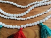 Collier de perles rondes en verre de briare style ethnique vintage 