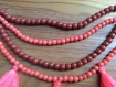 Collier de perles rondes en verre de briare style ethnique vintage 