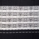 Tissu fin drap de laine motif cashemire noir et beige 