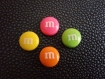 Magnets bonbons "m" aimants neodymes lot 3 