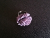 Bague style baroque romantique fleur couleur violet clair façon vintage 