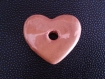 Pendentif coeur en céramique émaillée 51mm x 58mm 