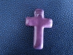 Pendentif croix en céramique 57mm x 38mm 
