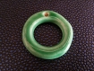 Pendentif rond couleur verte en céramique 40mm 